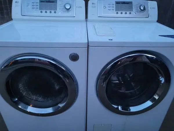 LG washer and gas dryer set large capacity