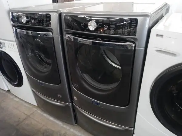 ★Maytag gray front load washer and dryer set