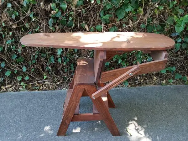 KITCHEN SOLID WOOD TRANSFORMING UTILITY CHAIR.