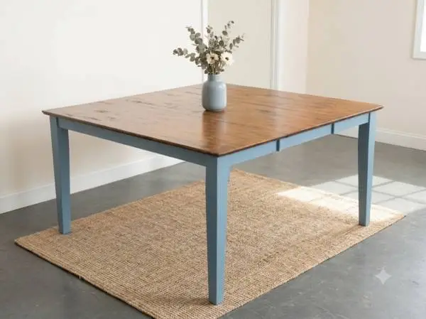Custom Refinished Farmhouse Dining Table (Two-Tone)