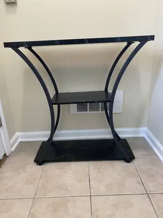 Three Tiered Hall Accent Shelf
