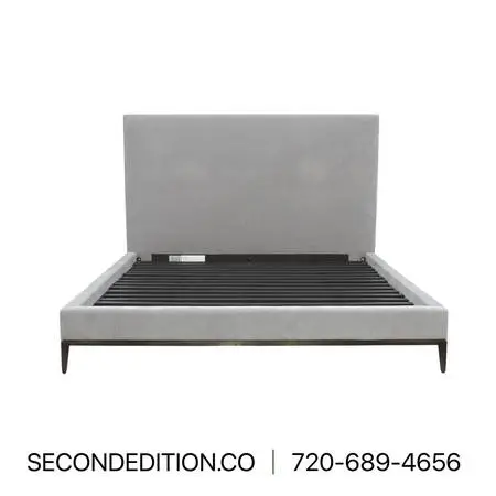 Restoration Hardware Italian Fabric King Size Bed (Was 5565)