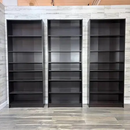 Set Of 3 IKEA Black Bookshelves *delivery available*