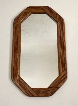 Octagonal Solid Wood Mirror by Happythings