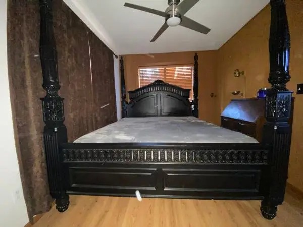 Ashley 4 poster King bed