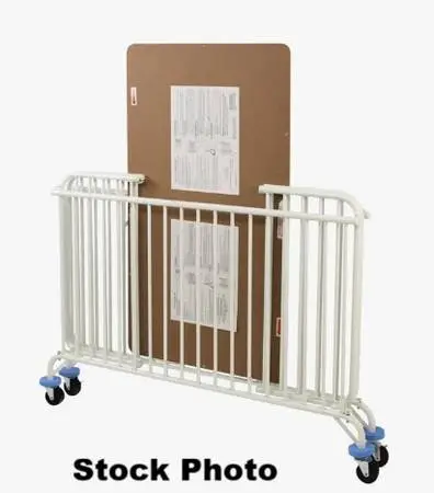 LA BABY Portable Folding/Stow Away Metal Baby Crib & Mattress Cover