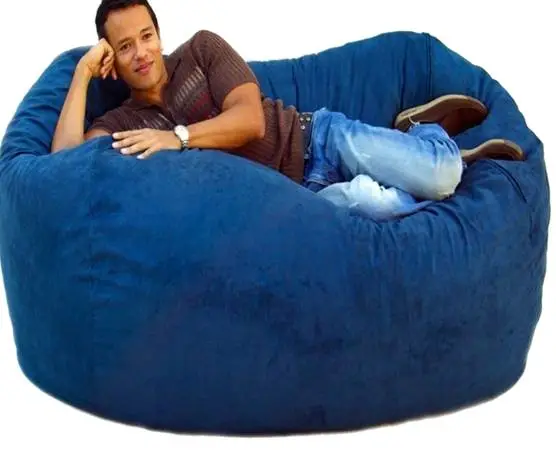 MASSIVE New Bright Blue Pillow Chair 48x20 NOT a beanbag! Retail $185!