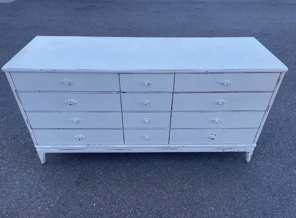Boho Chic 12 drawer DRESSER solidwood Mid Century Modern retro mod MCM