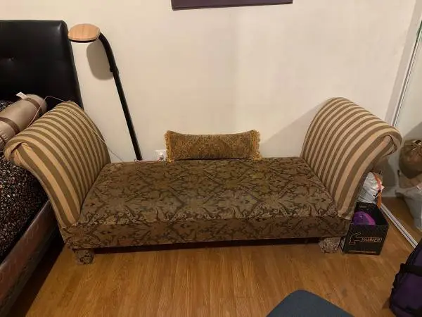 Elegant Chaise Lounge with Cushions