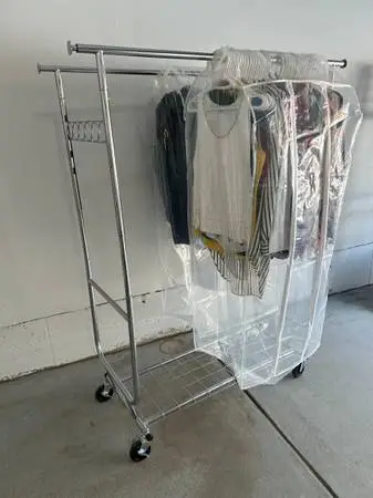 *** Heavy Duty - Clothes Rolling Rack ***