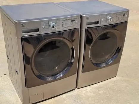 Graphite steel front load kenmore washer and front load kenmore dryer