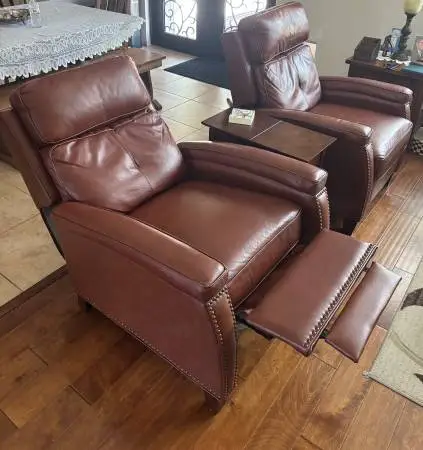 Leather recliner