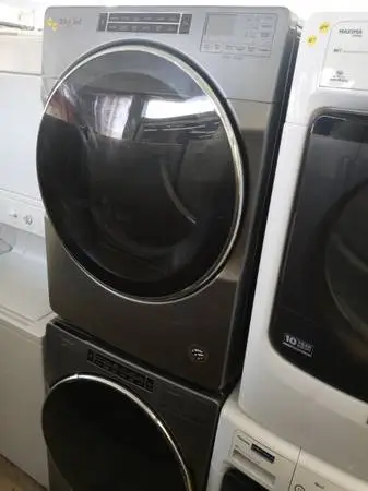 ★Whirlpool gray stackable front load washer and dryer set