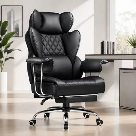 New Heavy Duty Big and Tall Chair,Office Chair with Pocket Spring Lumbar Support