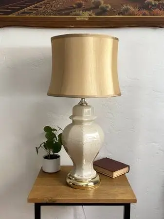 Vintage Ginger Jar Glass Table Lamp
