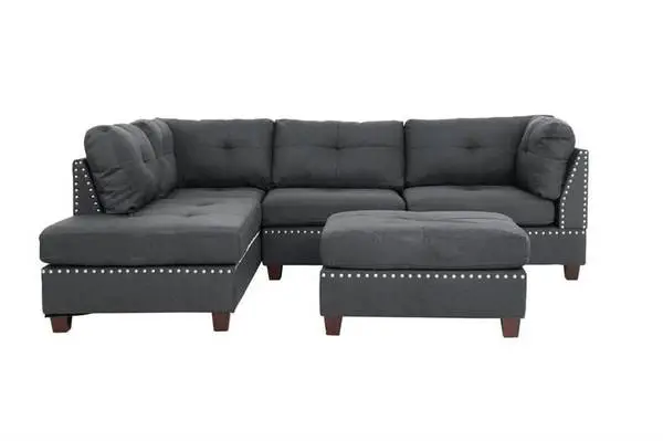 New 3pc Sectional, grey come check out, in Stock