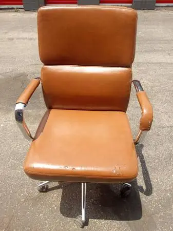 Office Chair In Fair Condition - Light Brown Color