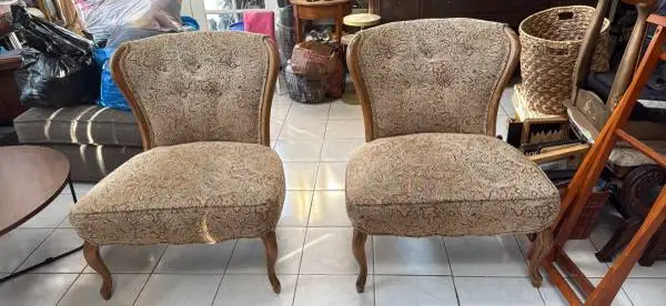 Pair of Vintage Upholstered Chairs