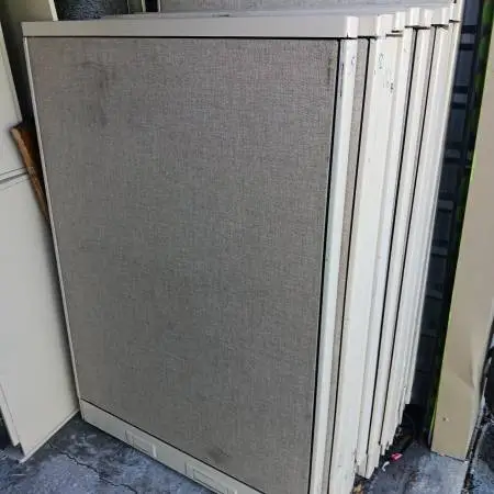 Steelcase Cubicle Partitions-Wall Panels,53H,Beige-Putty,Room Dividers
