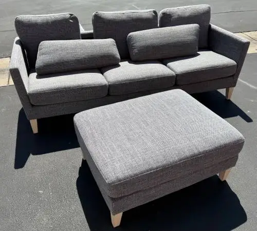 LARGE SOFA WITH OTTOMAN…..