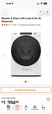 Whirlpool Washer/Dryer All-in-One