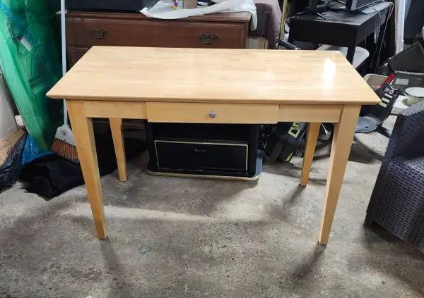 Blonde Desk w/ Drawer