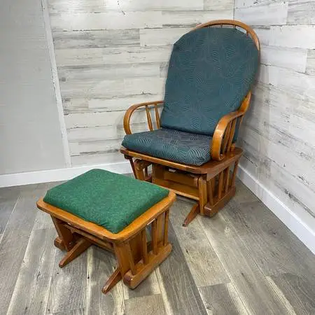 Vintage Wood Gliding Rocking Chair *delivery available*