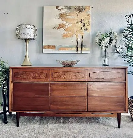 DIXIE Mid century Dresser / tall dresser/ king bed/ Mirror