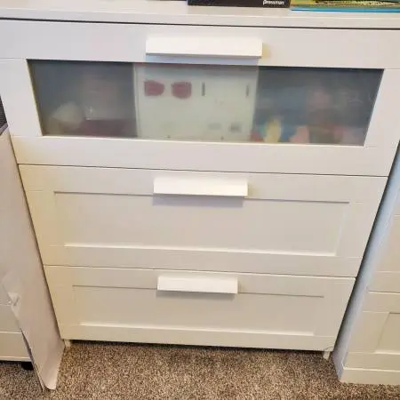 IKEA Brimmes Dresser with 3 Drawers White