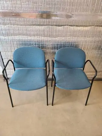 Hon Stackable Fabric Chairs with armrests for Sale