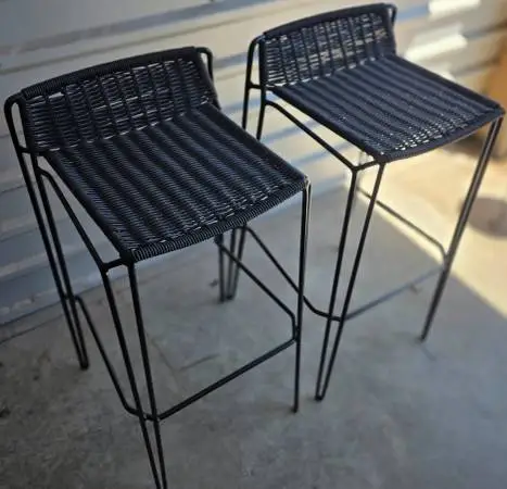 2 matching Room and Board bar stools