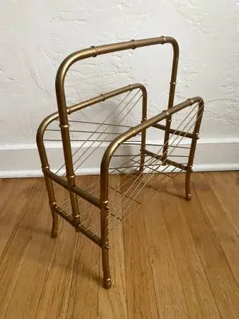 Vintage Metal Magazine Holder