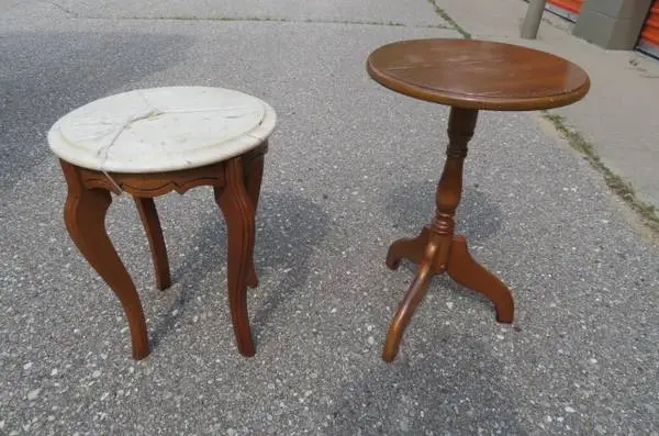 PLANT STAND- ANTIQUE - MAPLE -