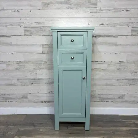 Skinny Blue Cabinet