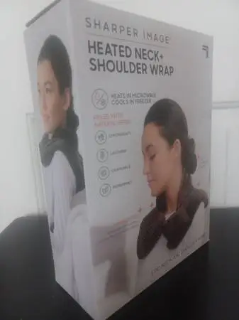 BRAND NEW Sharper Image Heated shoulder/neck wrap pad
