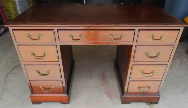 Taylor Made Furniture 8 Drawer Solid Wood Desk