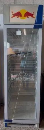 Large Glass Door Red Bull Cooler