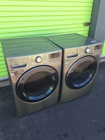 Stainless Steel Washer Dryer Set Lg