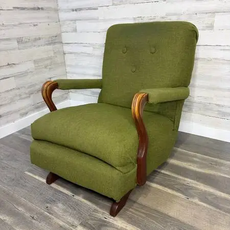 Retro Green Platform Rocking Chair *delivery available*