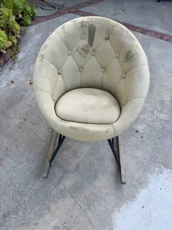 Beige Tufted Chair