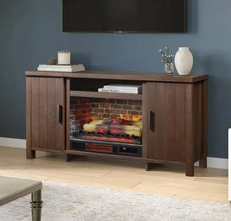 Country Living Brinley 60” TV Stand and Electric Fireplace