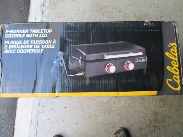 New Cabelas 2 Burner Tabletop Griddle
