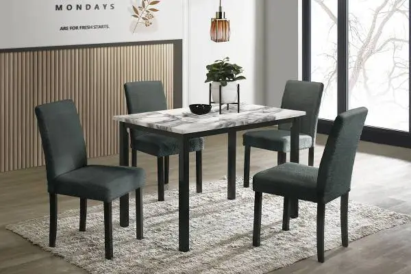 wood 5pc dining set www.capricefurniture.com