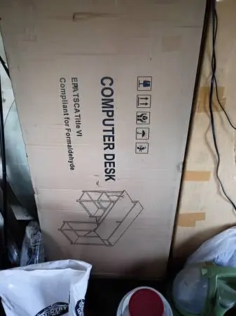 New in the box- metal computer desk