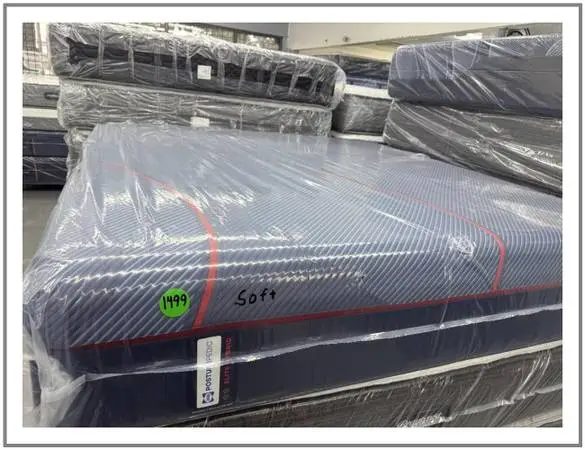 King Size Sealy Posturepedic Elite Hybrid Mattress & Boxes Bed