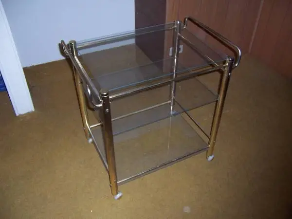 Glass Serving Cart