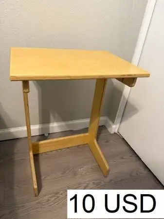 Small Wooden Side Table / Laptop Table