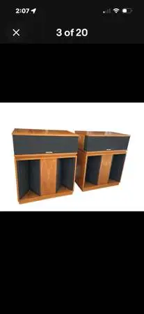 Klipsch Belles 15” Cabinet Speakers All Original Minty Mint Condition