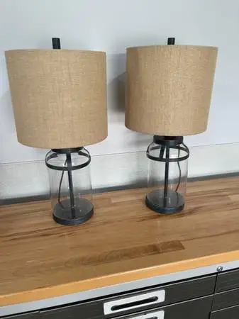 Two (2) Matching Table Lamps LIKE NEW !!!