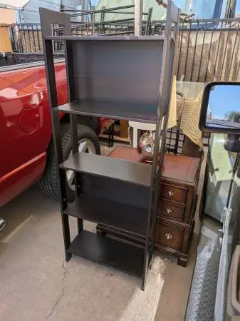 5 Shelf Wood Book Shelf